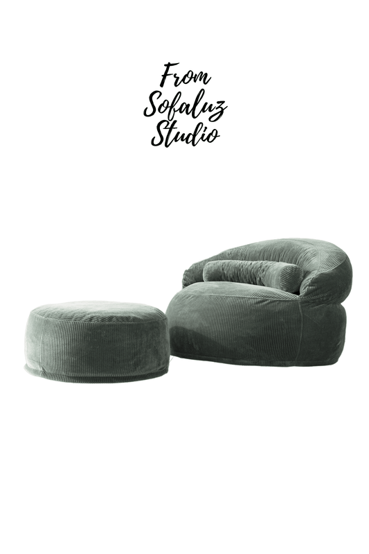 Sofio Pouf Green - Sofa Luz