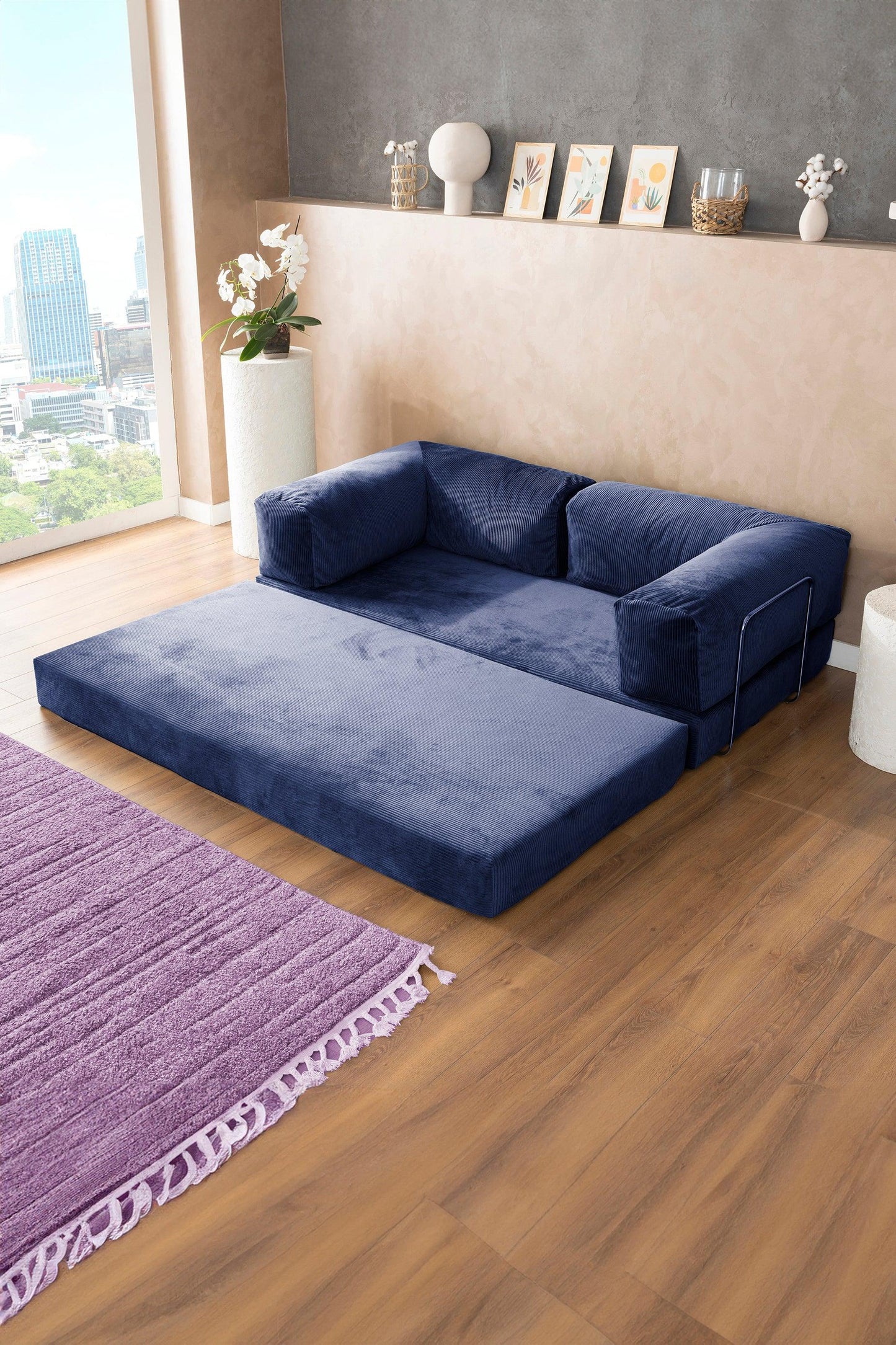 Confex Navy Blue - Sofa Luz