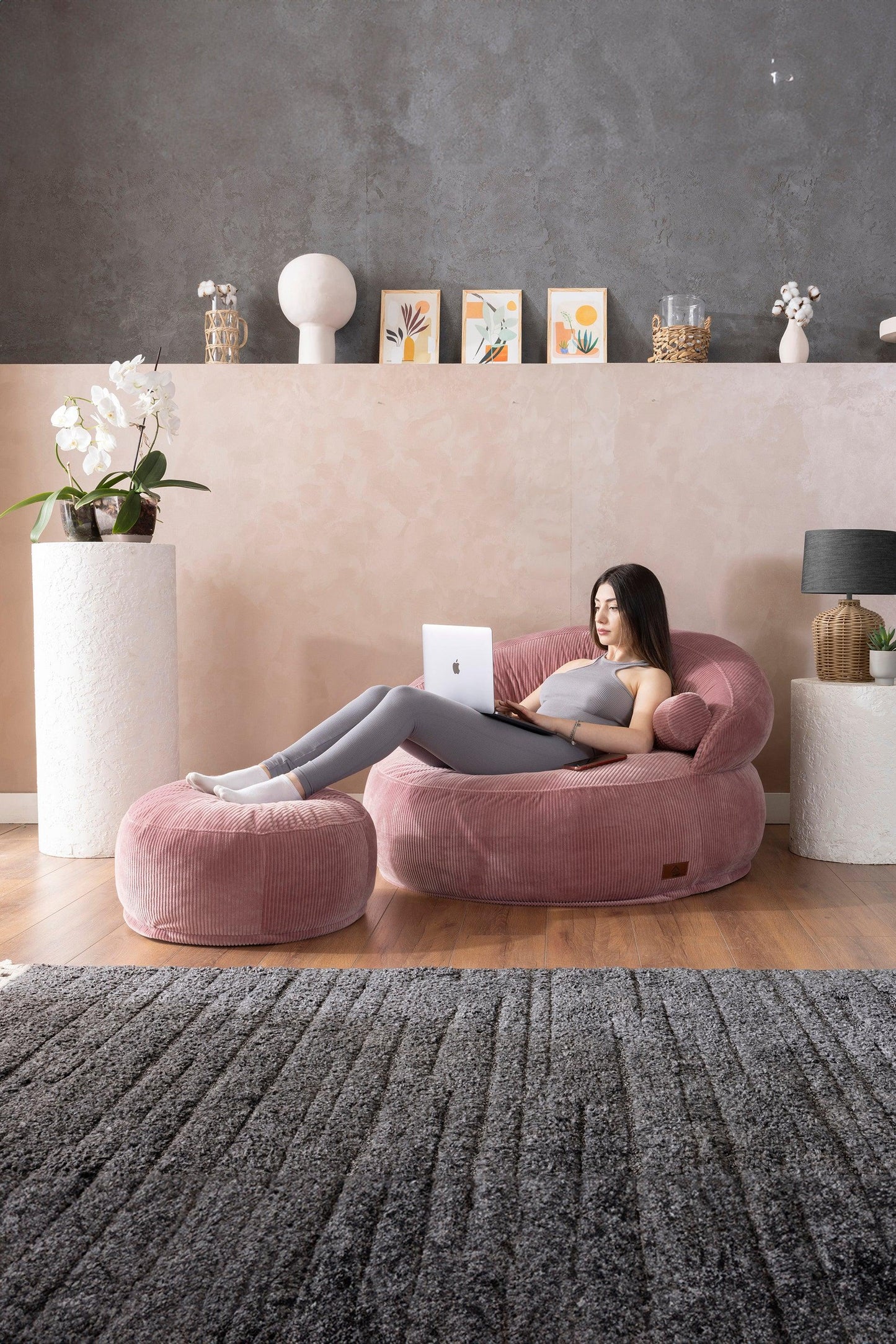 Sofio Poufs Pink - Sofa Luz