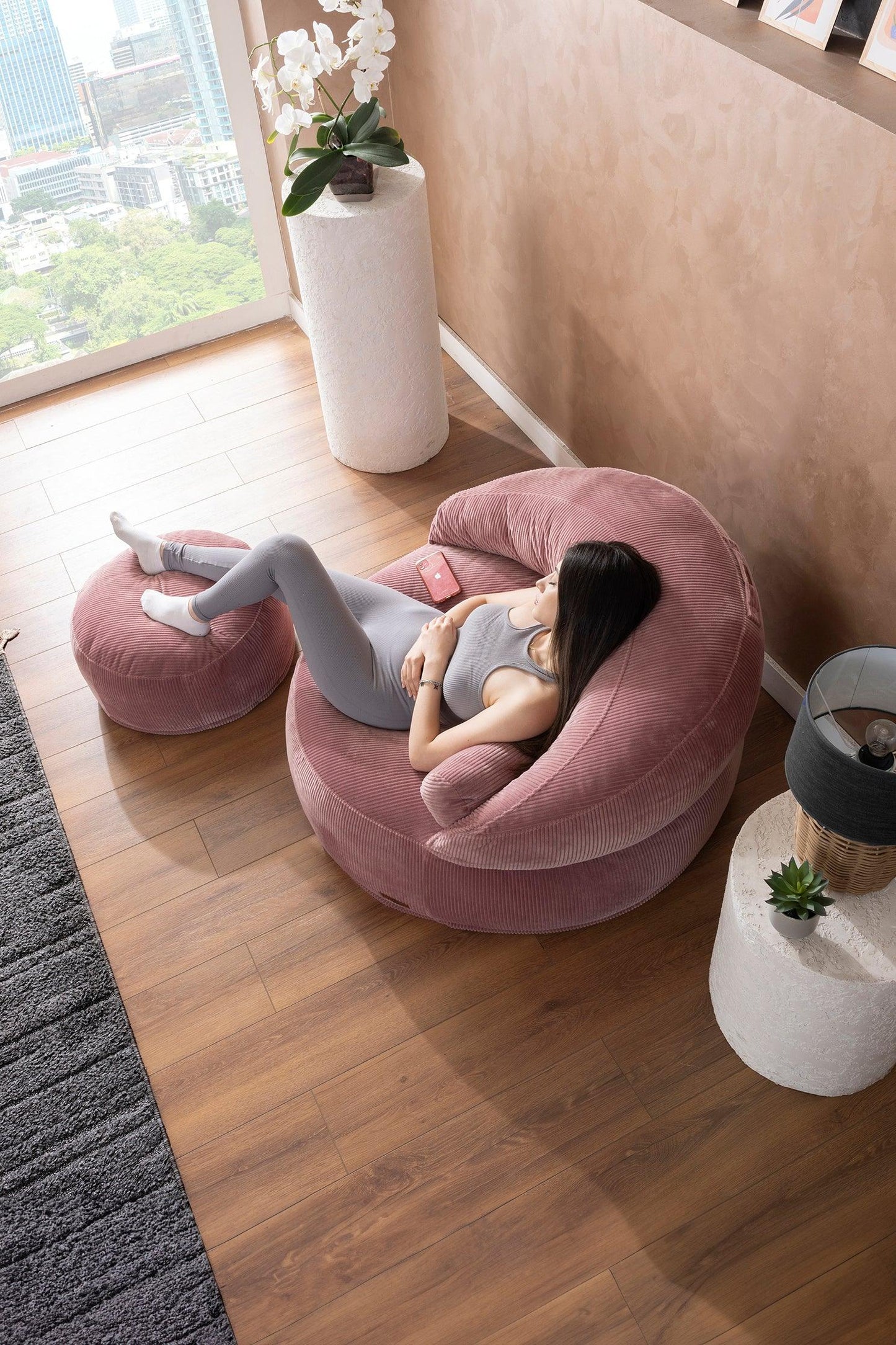 Sofio Poufs Pink - Sofa Luz