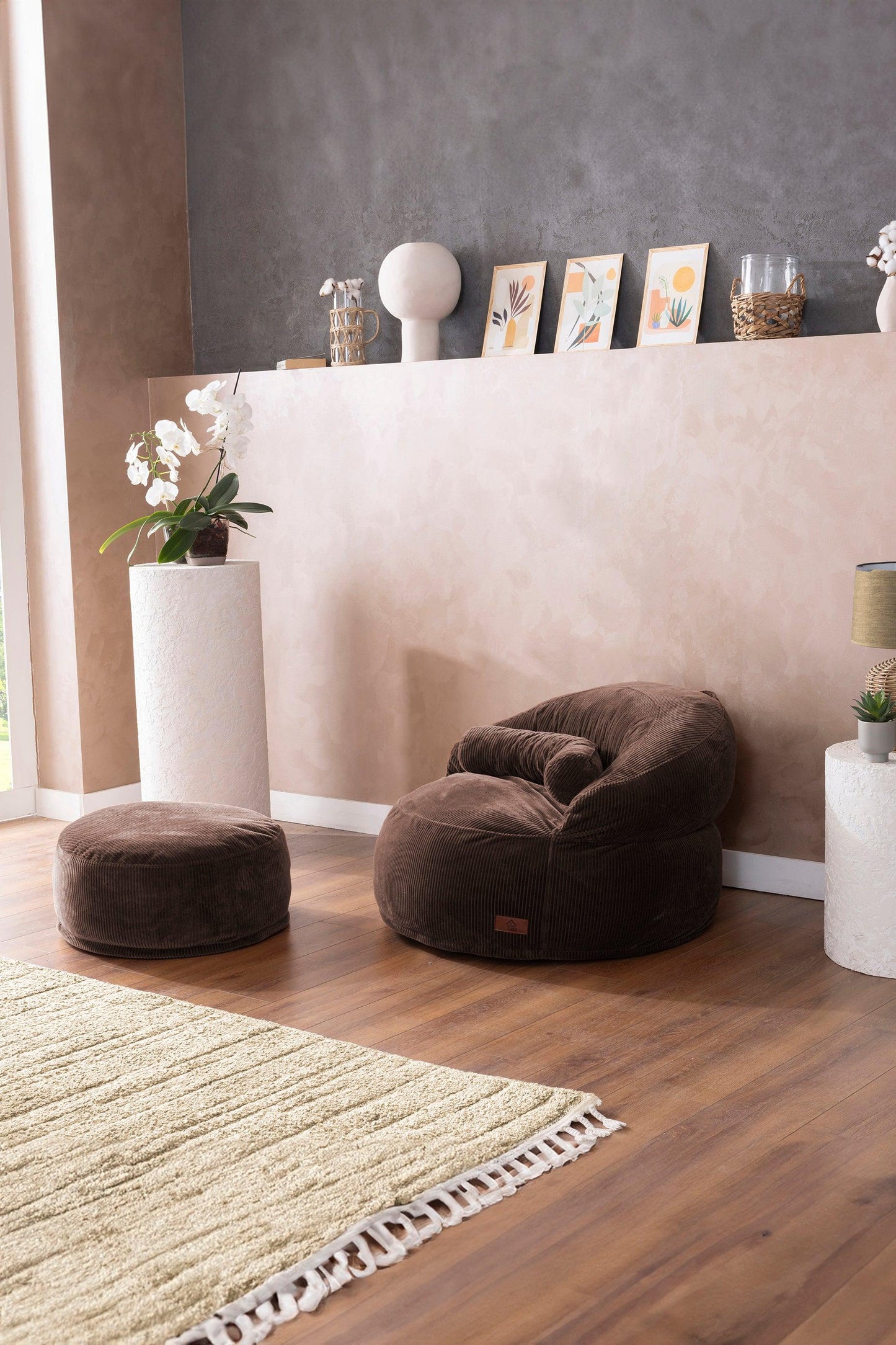 Sofio Poufs Brown - Sofa Luz