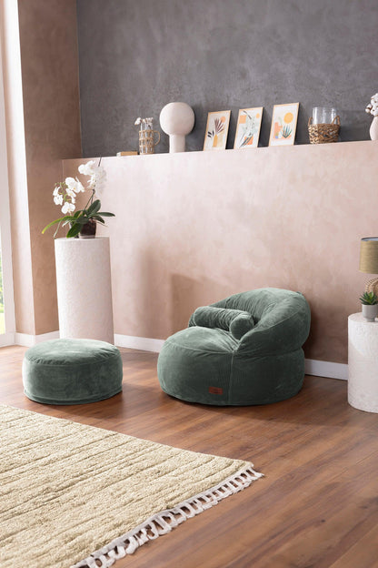 Sofio Pouf Green - Sofa Luz