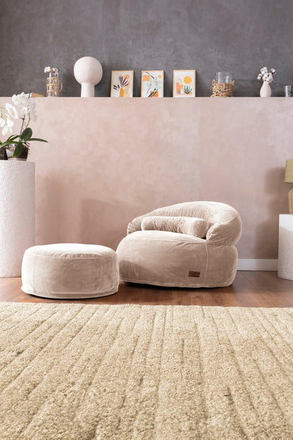 Sofio Poufs Cream - Sofa Luz