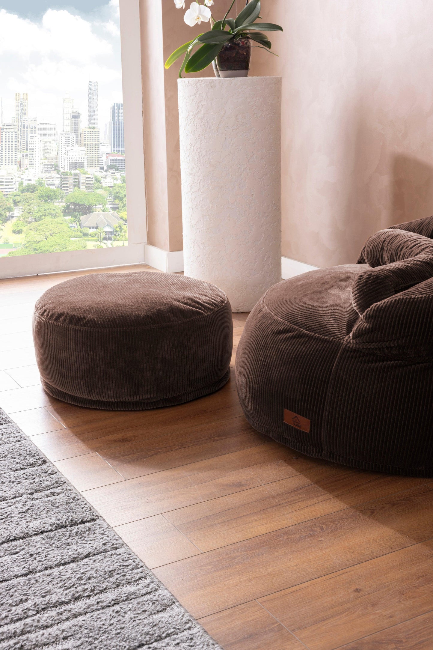 Sofio Poufs Brown - Sofa Luz