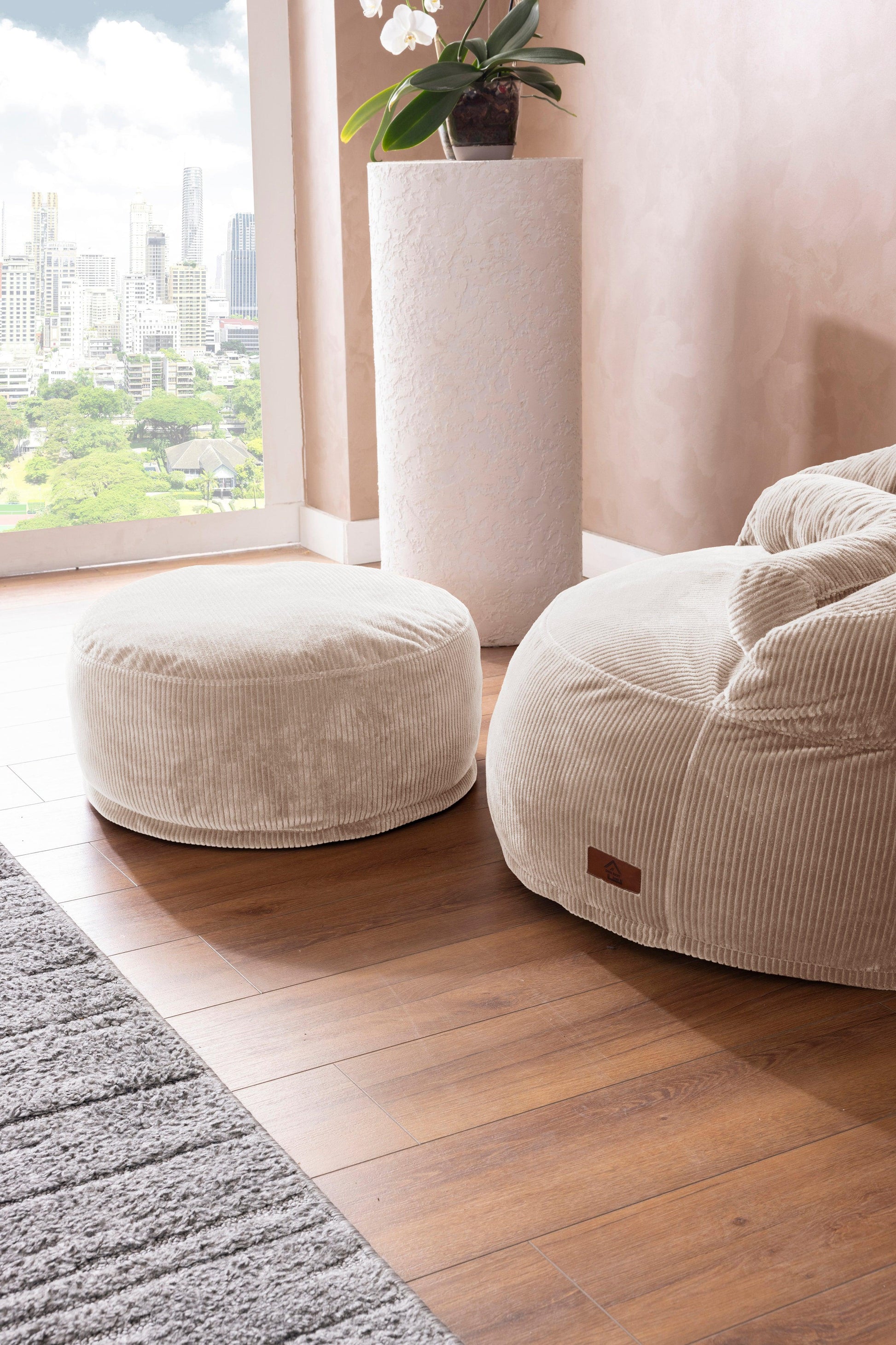 Sofio Poufs Cream - Sofa Luz