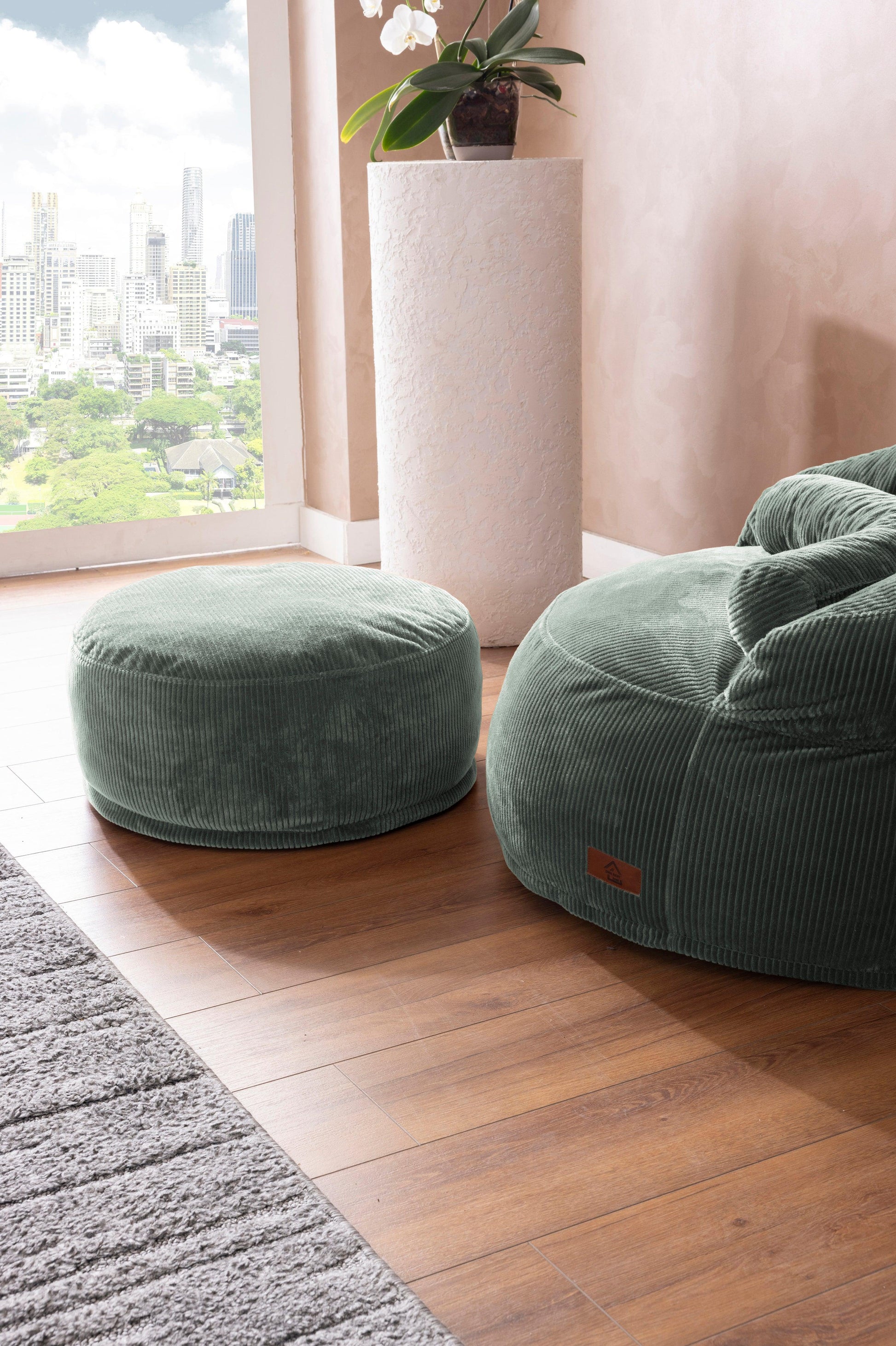 Sofio Pouf Green - Sofa Luz