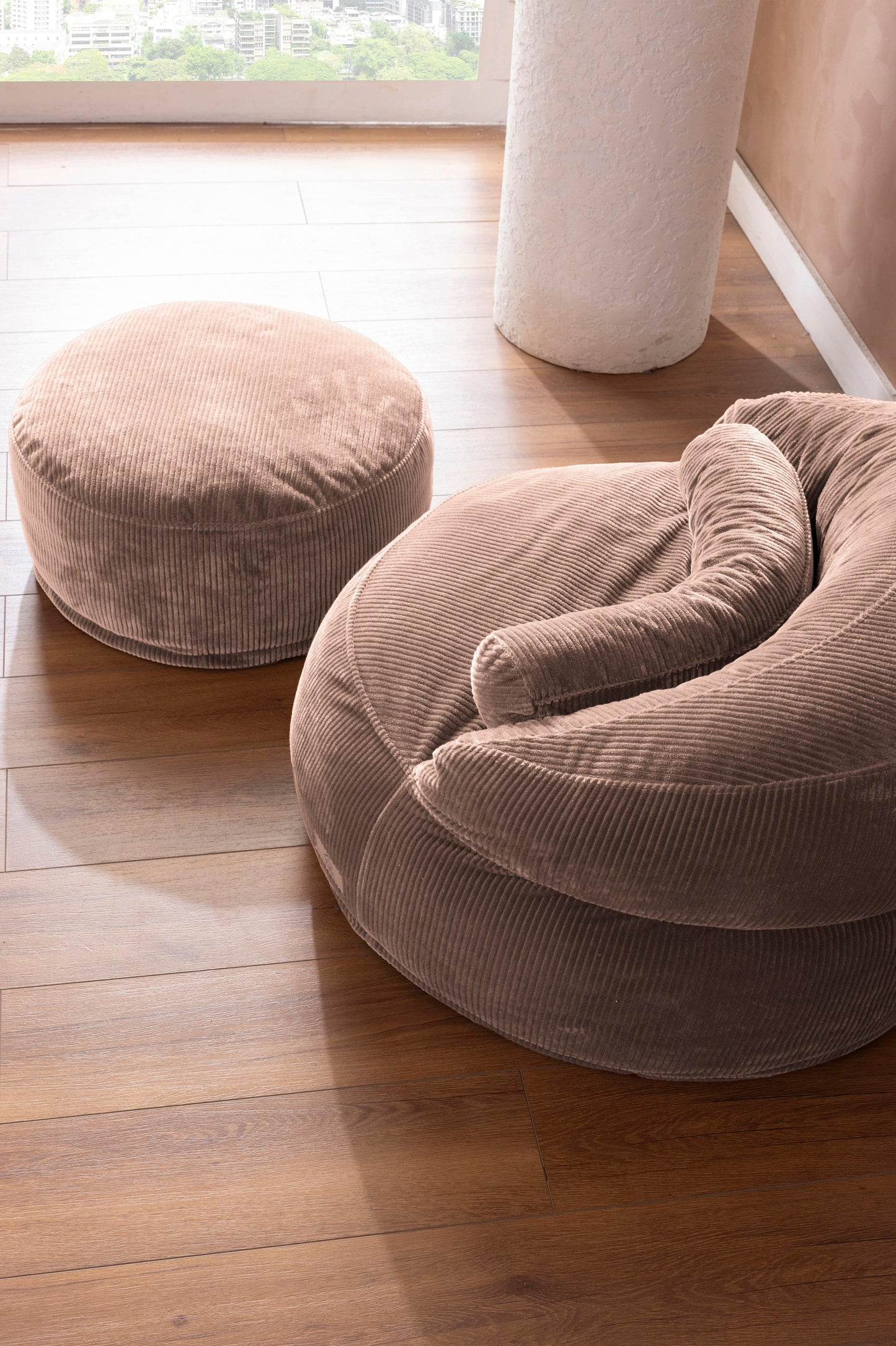 Sofio Poufs Beige - Sofa Luz