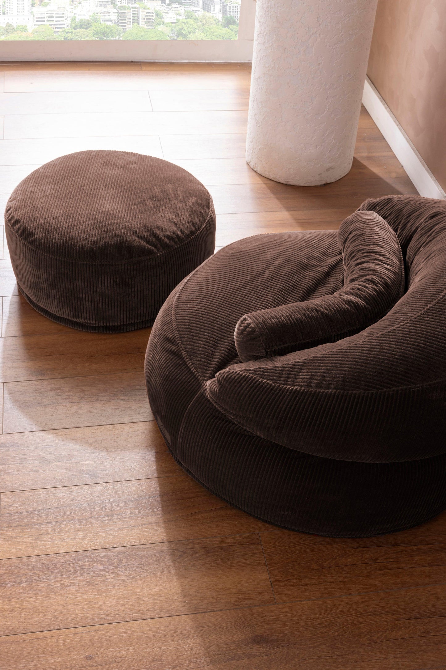 Sofio Poufs Brown - Sofa Luz