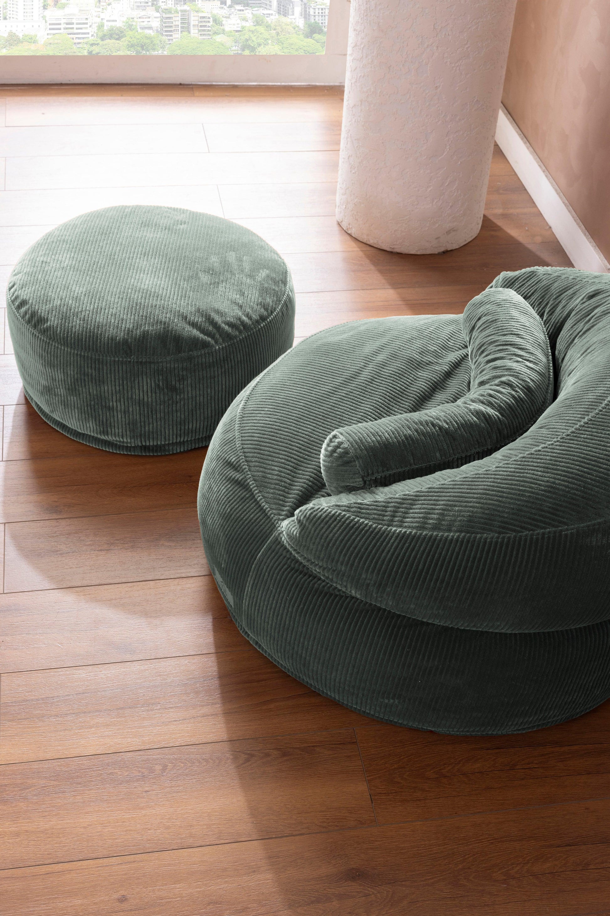 Sofio Pouf Green - Sofa Luz